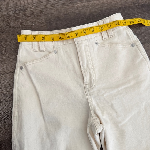 New Madewell The Perfect Vintage Wide Leg Jeans Vintage Canvas Cream size 25 - Picture 12 of 15